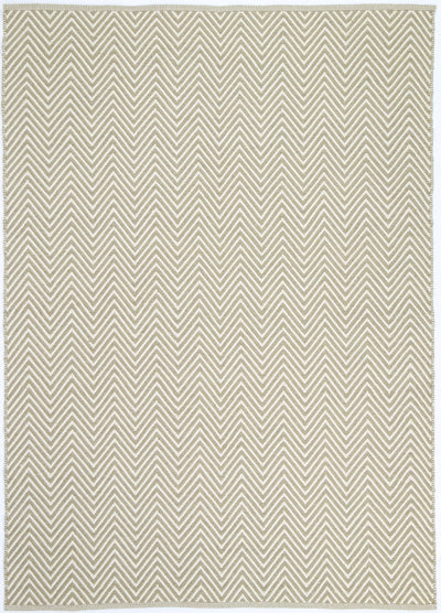 Natura Wool Limestone Beige Chevron Rug 160x230 cm