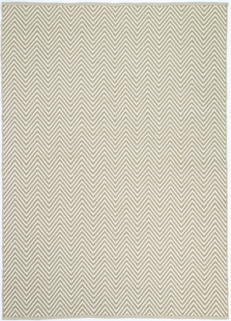 Natura Wool Limestone Beige Chevron Rug 160x230 cm