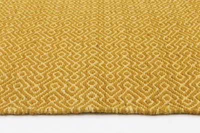 Natura Wool Yellow Diamond Rug 200x290 cm