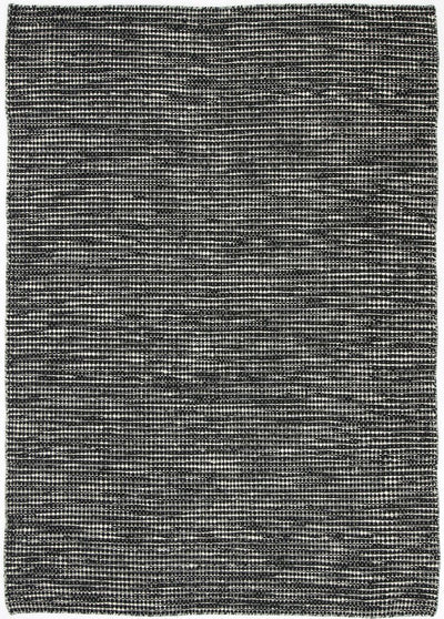 Scandi Black White Reversible Wool Rug 160x230 cm