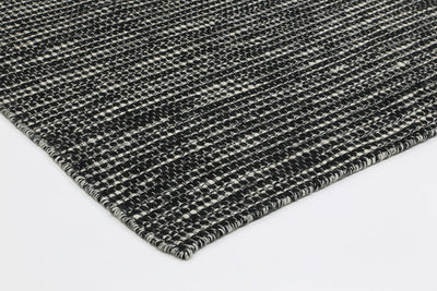 Scandi Black White Reversible Wool Rug 160x230 cm