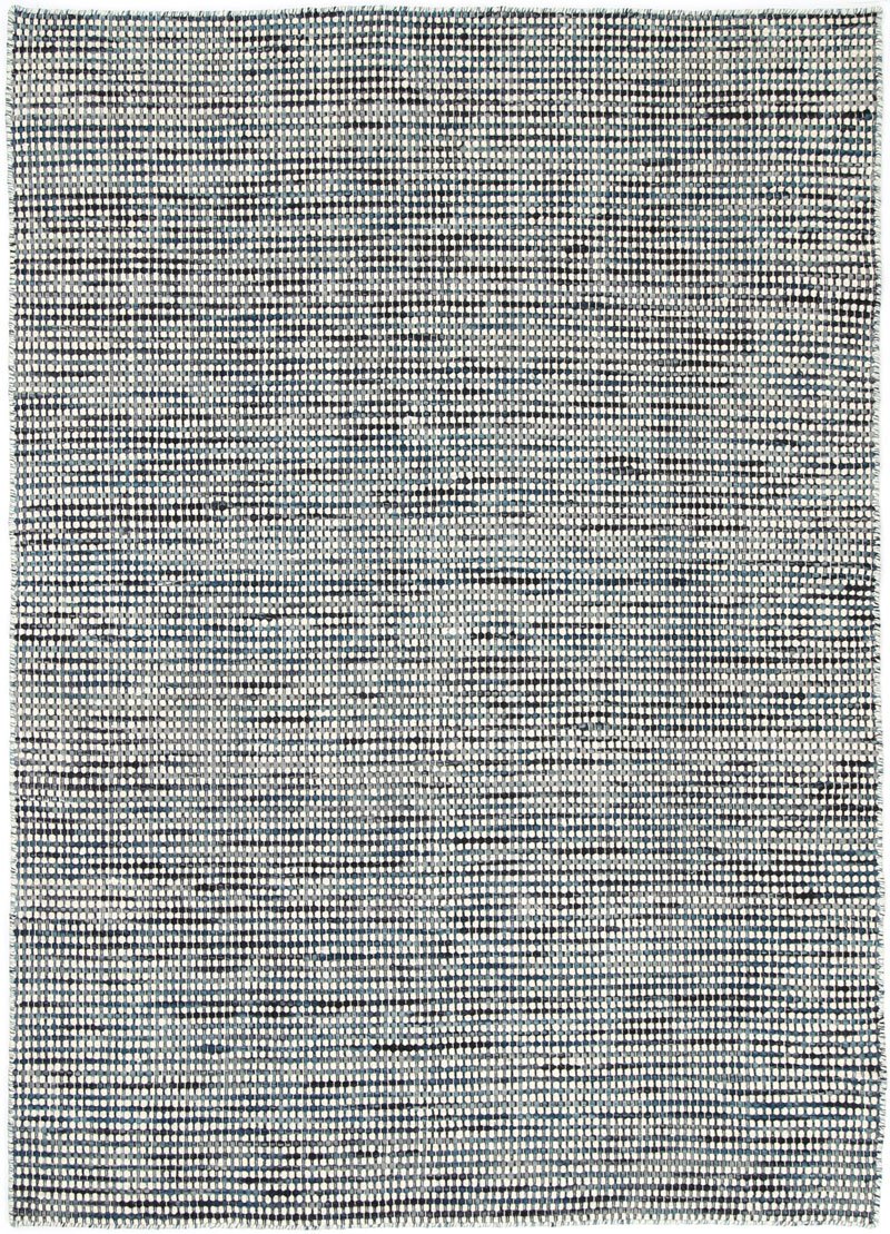 Scandi Teal Blue Reversible Wool Rug 160x230 cm