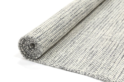 Scandi Grey Reversible Wool Rug 200x290 cm