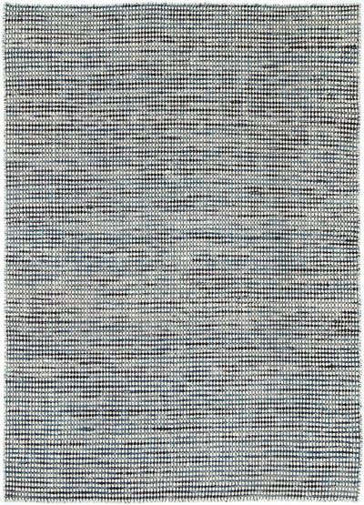 Scandi Teal Blue Reversible Wool Rug 200x290 cm