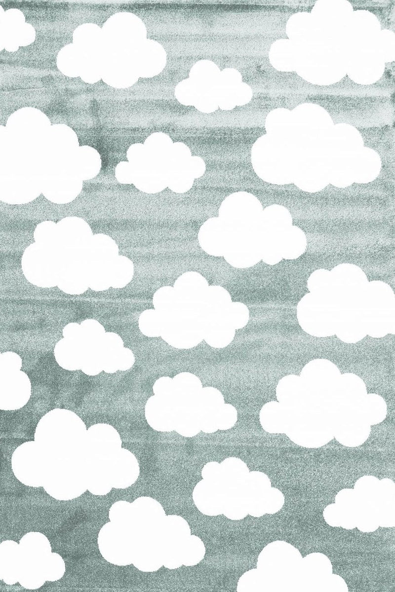 Piccolo  Aqua White Cloud Kids Rug 120x170cm