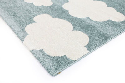 Piccolo  Aqua White Cloud Kids Rug 120x170cm