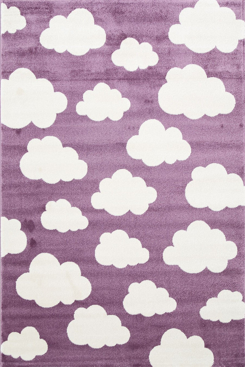 Piccolo  Pink and White Cloud Kids Rug 120x170cm