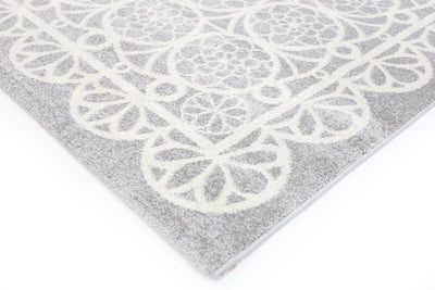 Piccolo  Grey and White Doily Kids Rug 120x170cm