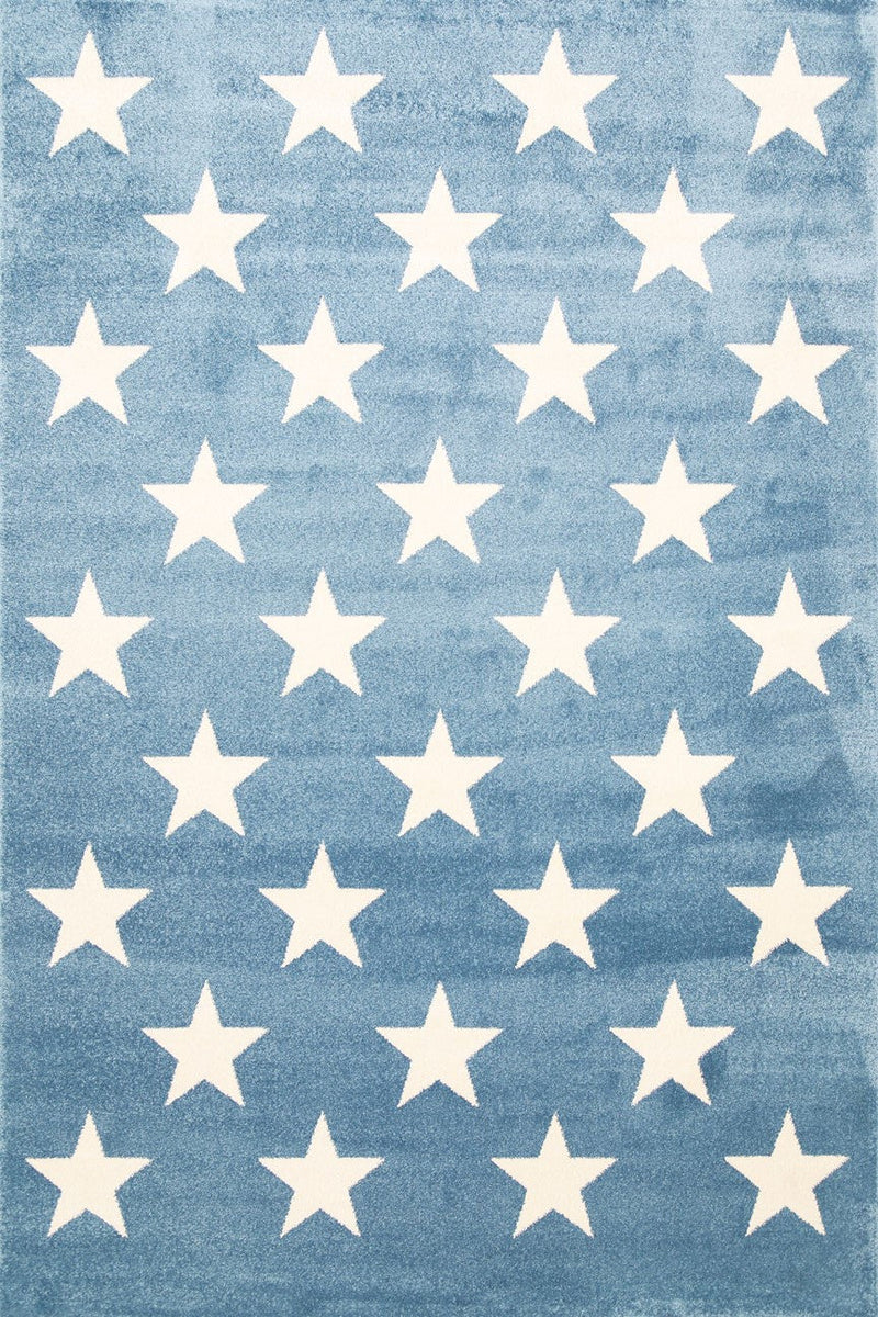 Piccolo  Blue and White Stars Kids Rug 120x170cm