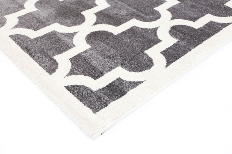 Piccolo Charcoal and White Stars Kids Rug 160x230cm