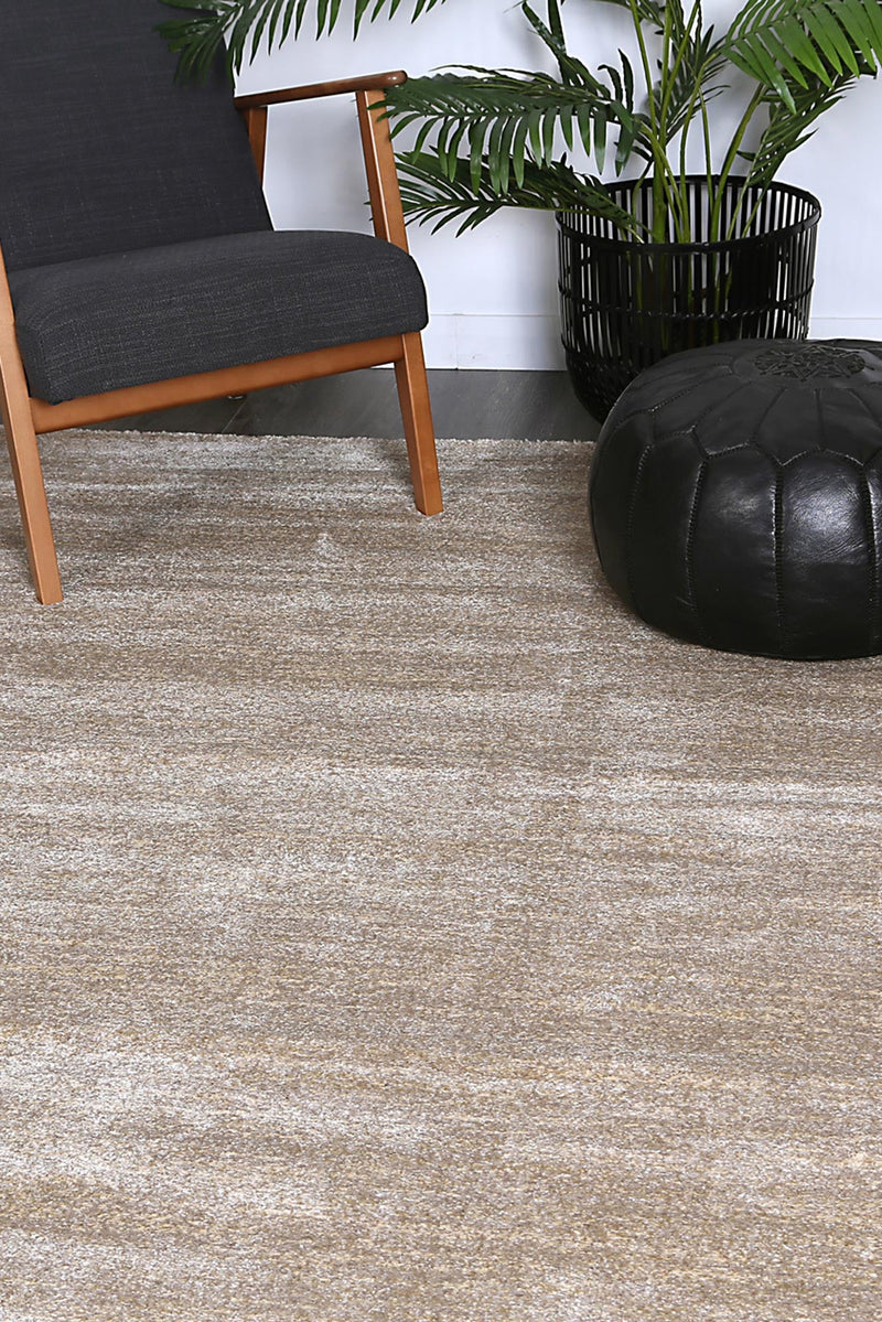 Zarin Solid Beige Modern Rug 120x170 cm