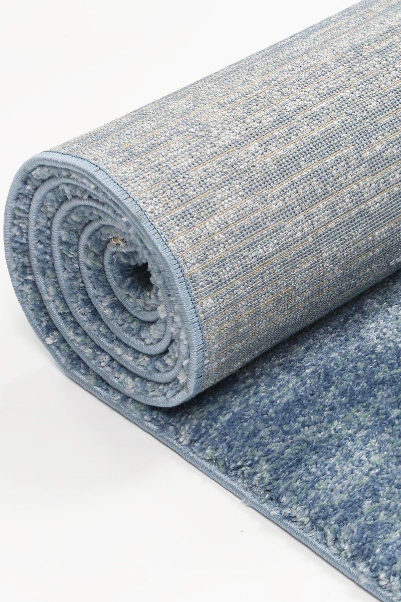 Zarin Solid Blue Modern Rug 120x170 cm