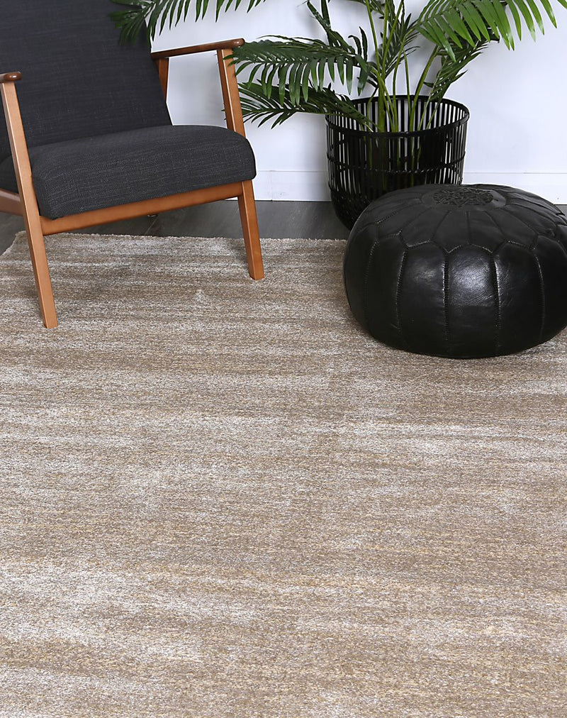 Zarin Solid Beige Modern Rug 160x230 cm