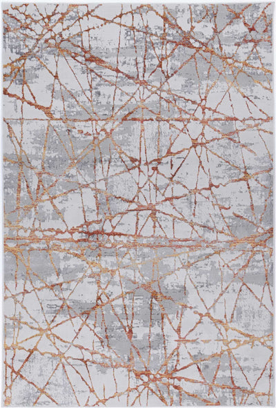 Isaiah Geometric Rust Rug 120x170cm