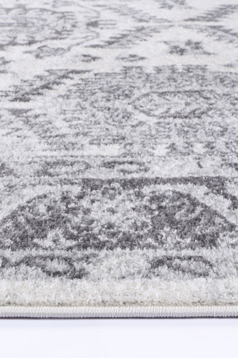 Liguresï_White Grey Traditional Rug 160X230cm