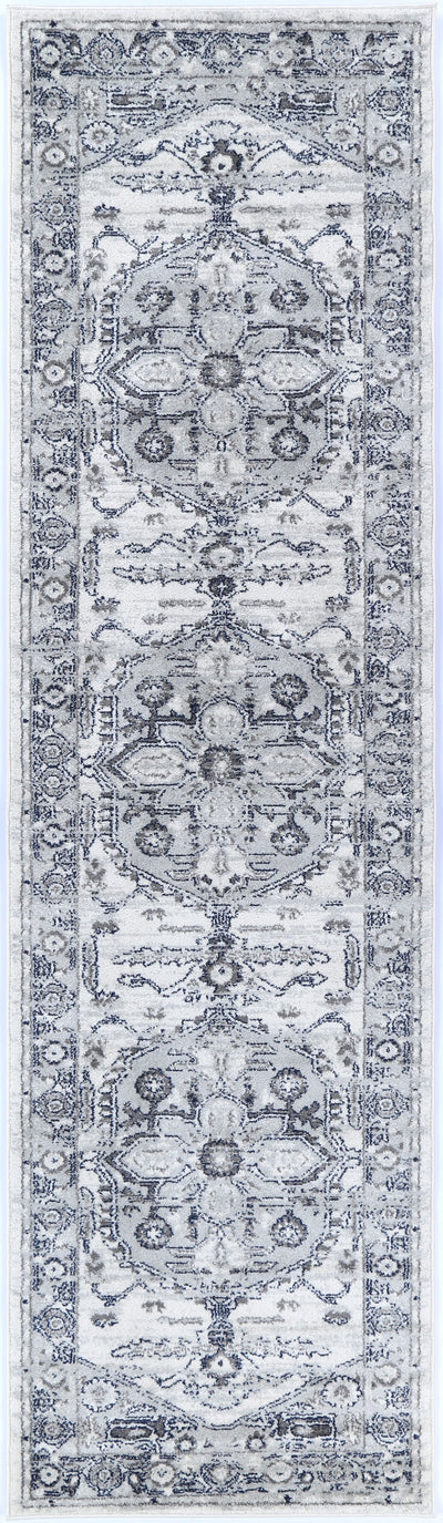 Ligures Grey White Rug 160X230cm