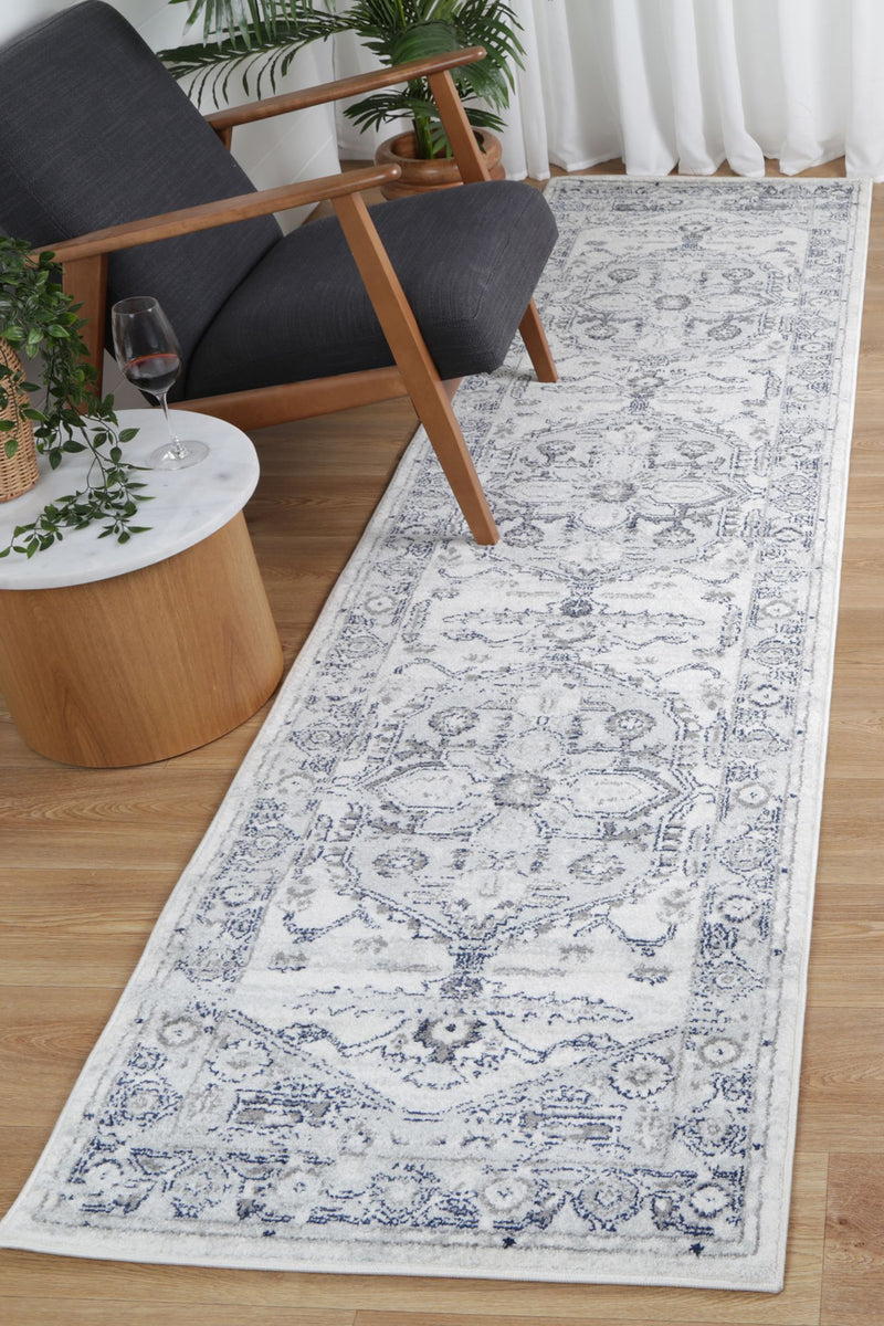 Ligures Grey White Rug 160X230cm