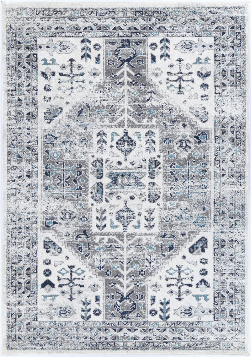 Ligures Cream Blue Traditional Rug 160X230cm