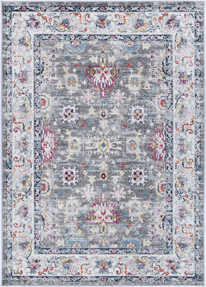 Ligures Grey Multi Traditional Rug 160X230cm