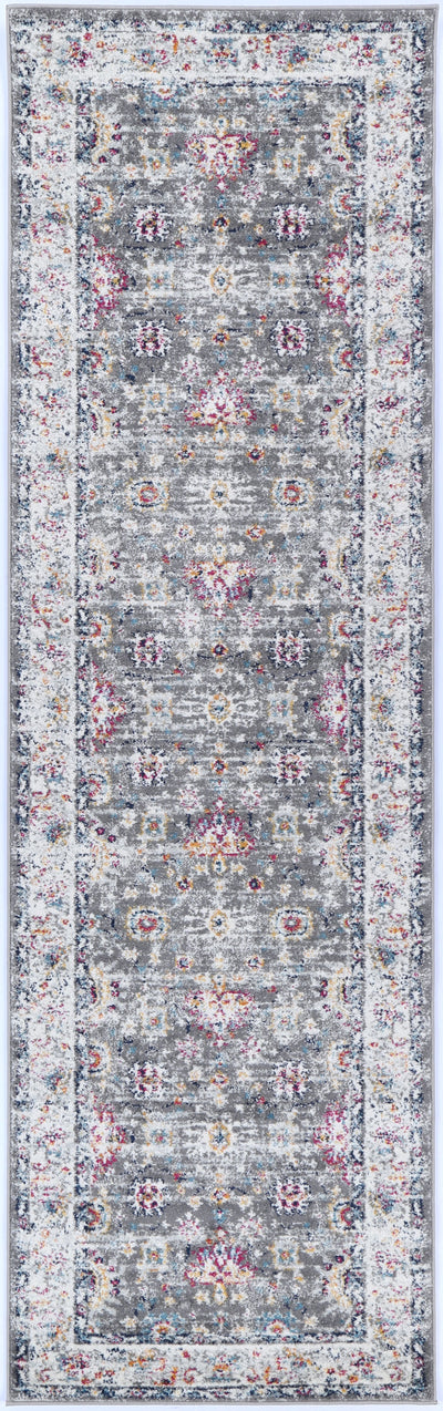 Ligures Grey Multi Traditional Rug 160X230cm