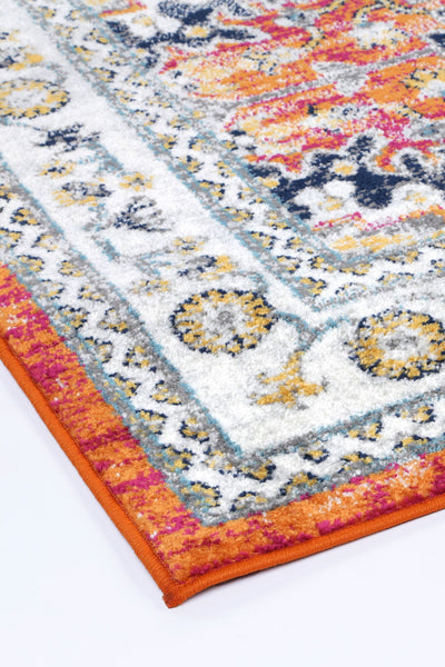 Ligures Rust Multi Traditional Rug 160X230cm