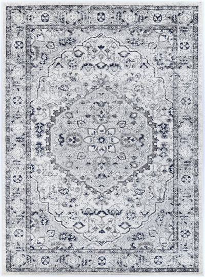 Ligures Cream Navy Floral Rug 160X230cm