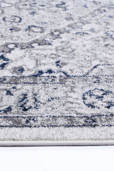 Liguresï_Cream Navy Floral Rug 160X230cm