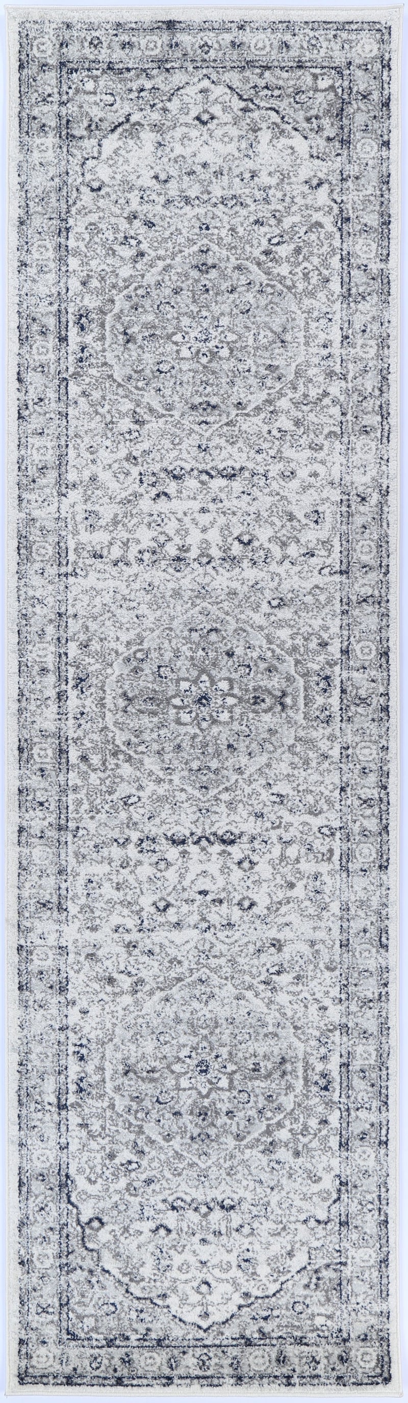 Ligures Cream Navy Floral Rug 160X230cm