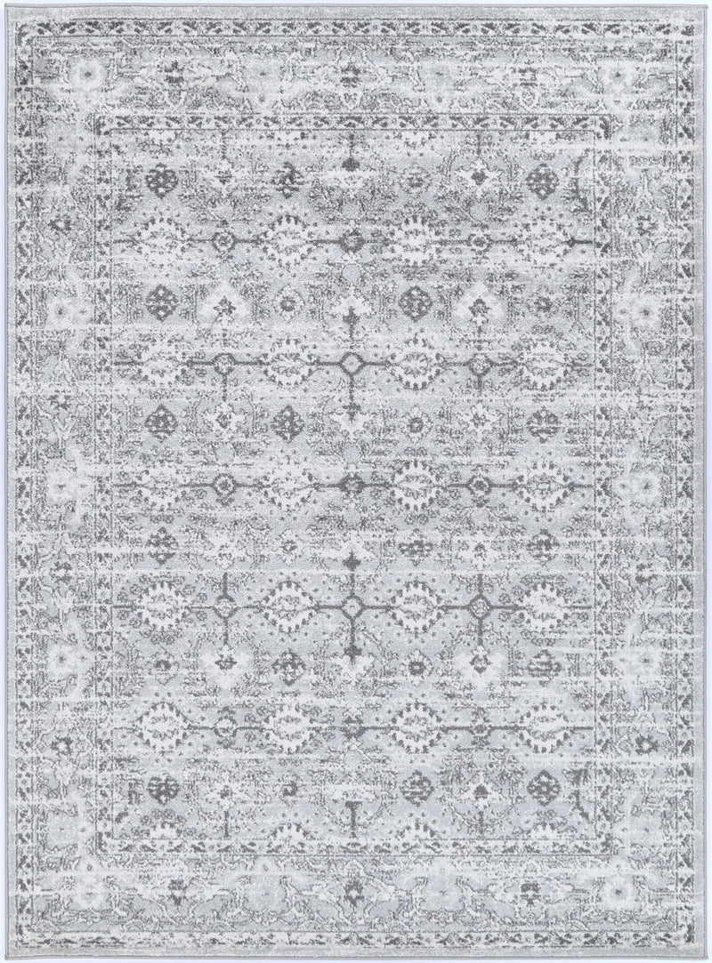 Liguresï_Grey White Ancient Rug 160X160cm Round