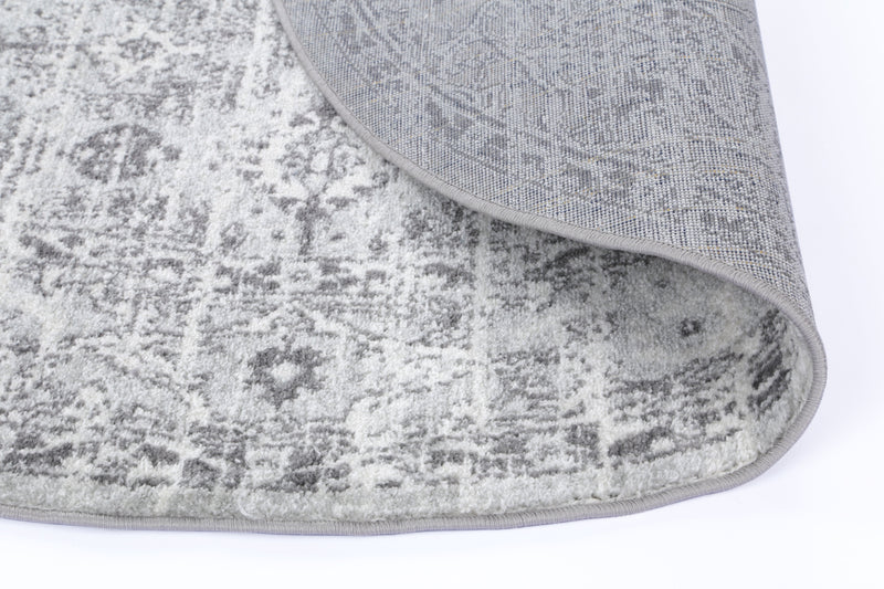 Ligures Grey White Ancient Rug 160X160cm Round