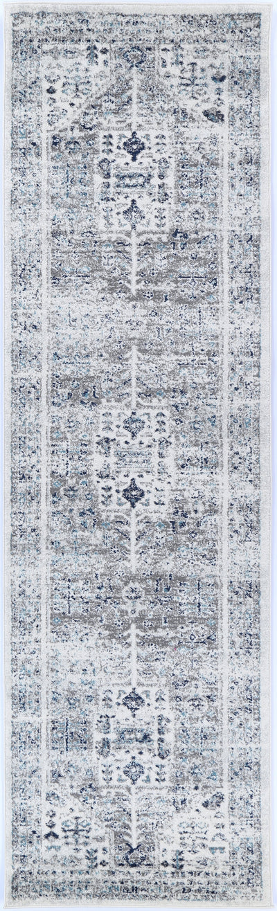 Ligures Cream Blue Traditional Rug 160X160cm Round