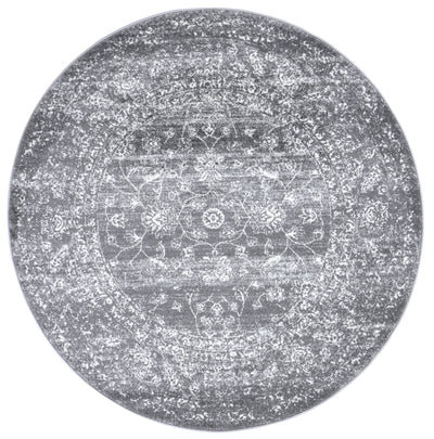 Ligures Grey Transitional Rug 160X160cm Round