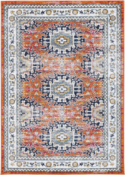 Liguresï_Rust Multi Traditional Rug 160X160cm Round