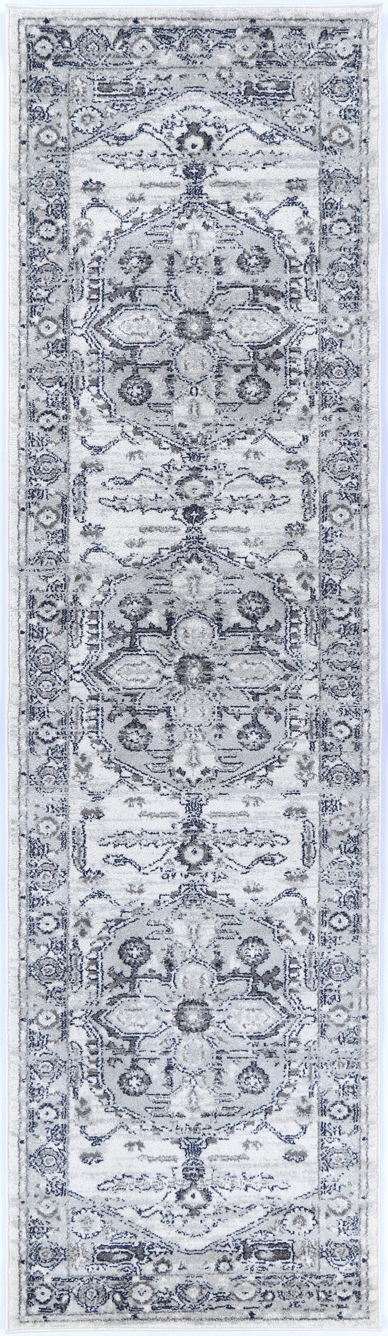 Ligures Grey White Rug 200X290cm