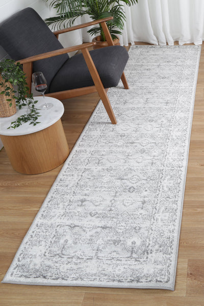 Ligures Grey White Ancient Rug 200X290cm