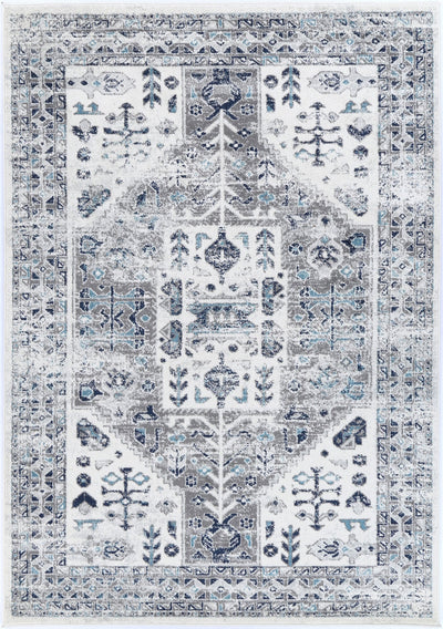 Liguresï_Cream Blue Traditional Rug 200X290cm