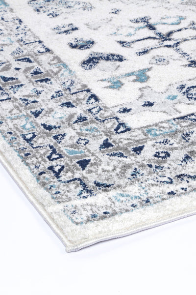 Ligures Cream Blue Traditional Rug 200X290cm