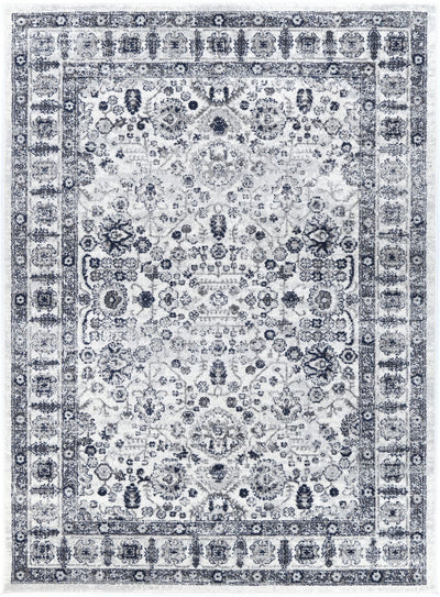 Liguresï_Navy Cream Traditional Rug 200X290cm