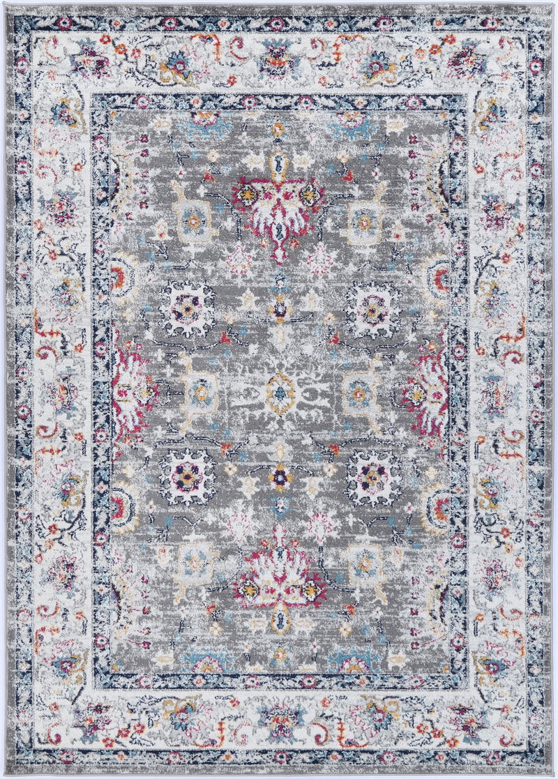 Liguresï_Grey Multi Traditional Rug 200X290cm