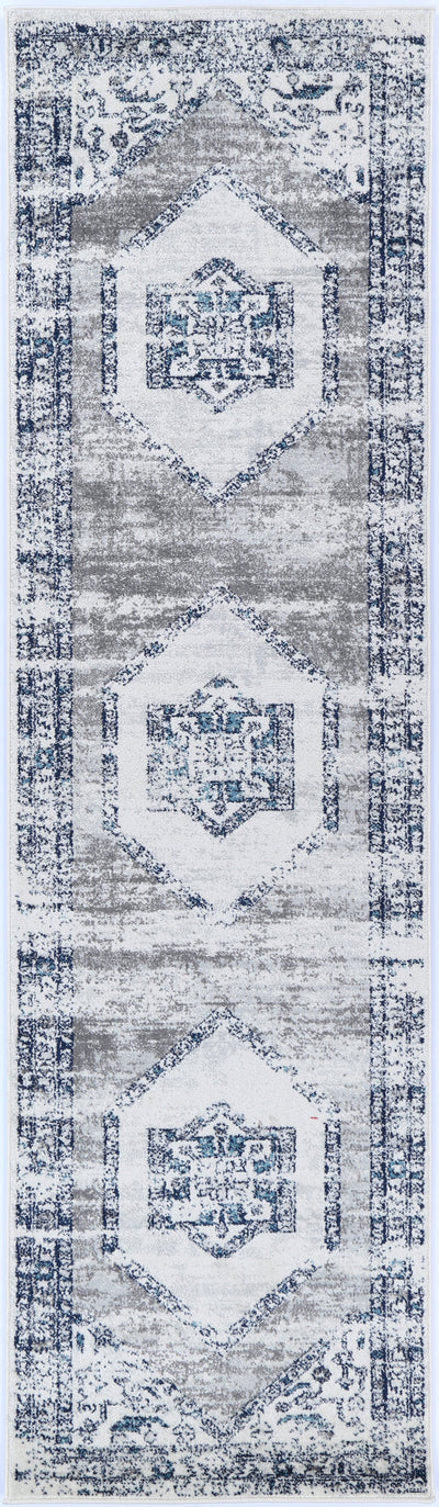 Ligures Navy Cream Ancient Rug 200X290cm