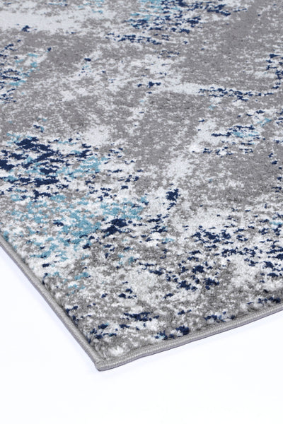 Ligures Grey Blue Rug 240X330cm