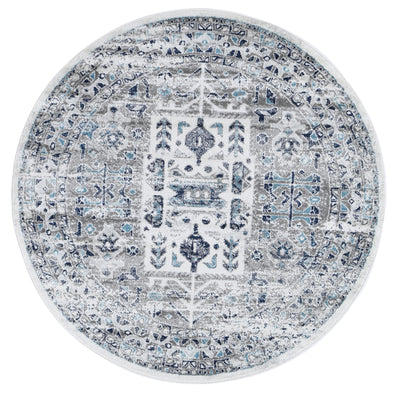 Ligures Cream Blue Traditional Rug 280X380cm