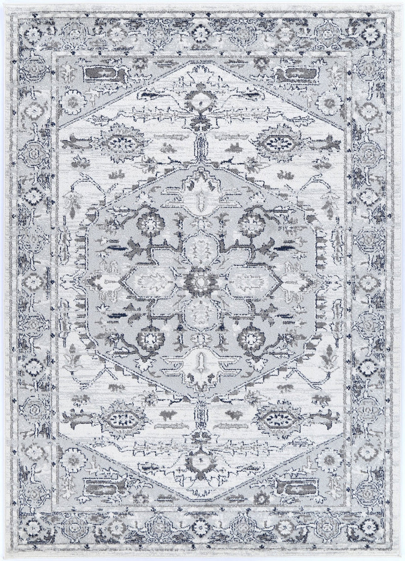 Ligures Grey White Rug 80X300cm