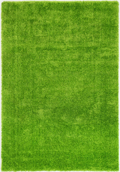 Puffy Soft Shaggy Grass Green 120x170 cm