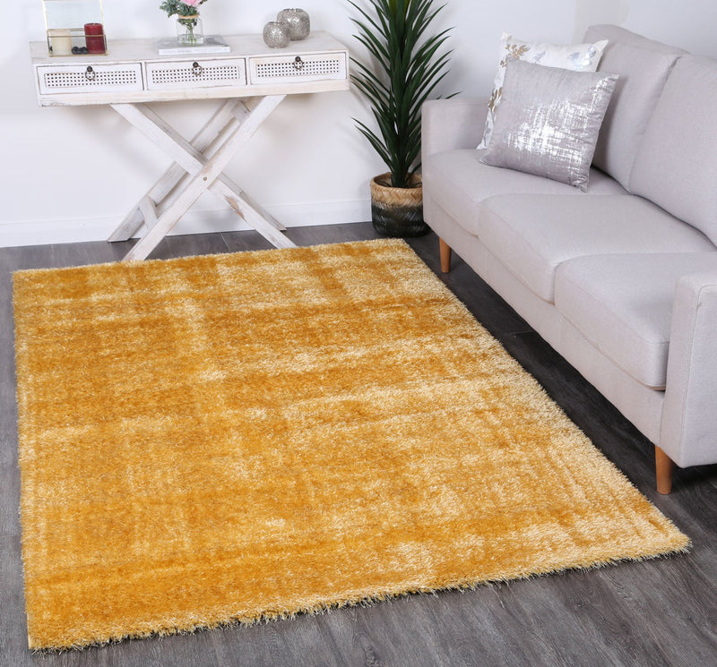 Puffy Soft Shaggy Mustard Yellow 120x170 cm