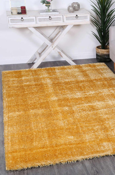 Puffy Soft Shaggy Mustard Yellow 120x170 cm