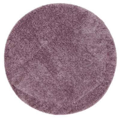 Puffy Soft Shaggy Round Rug Lilac Purple 160x160 cm Round