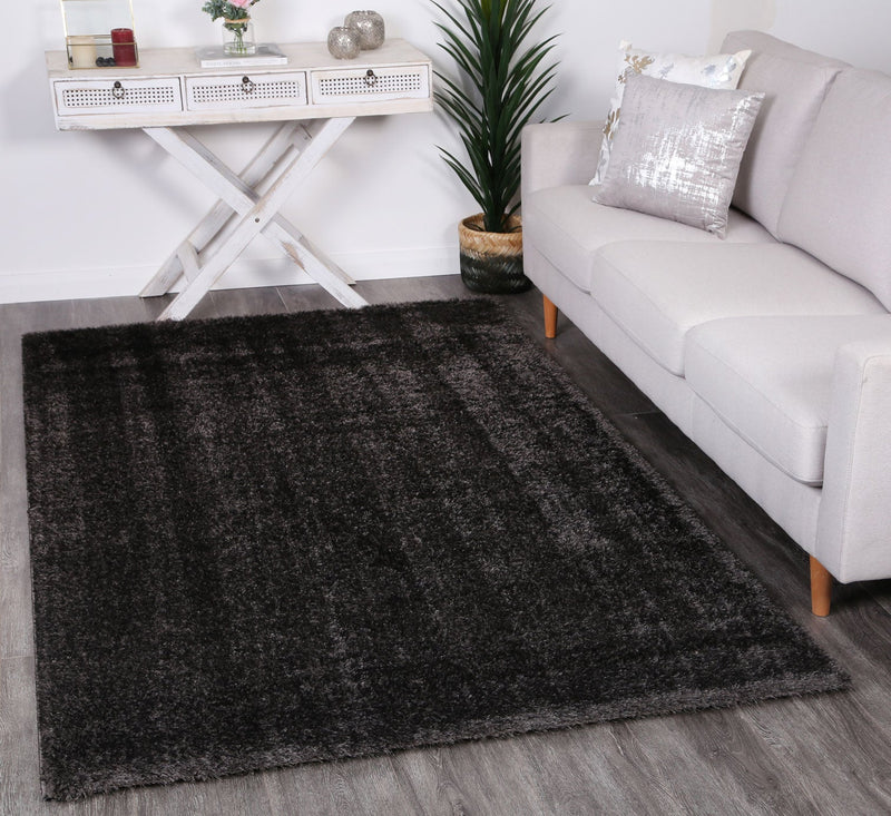 Puffy Soft Shaggy Anthracite Grey 200x290 cm