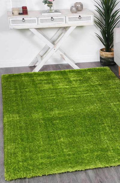 Puffy Soft Shaggy Grass Green 200x290 cm