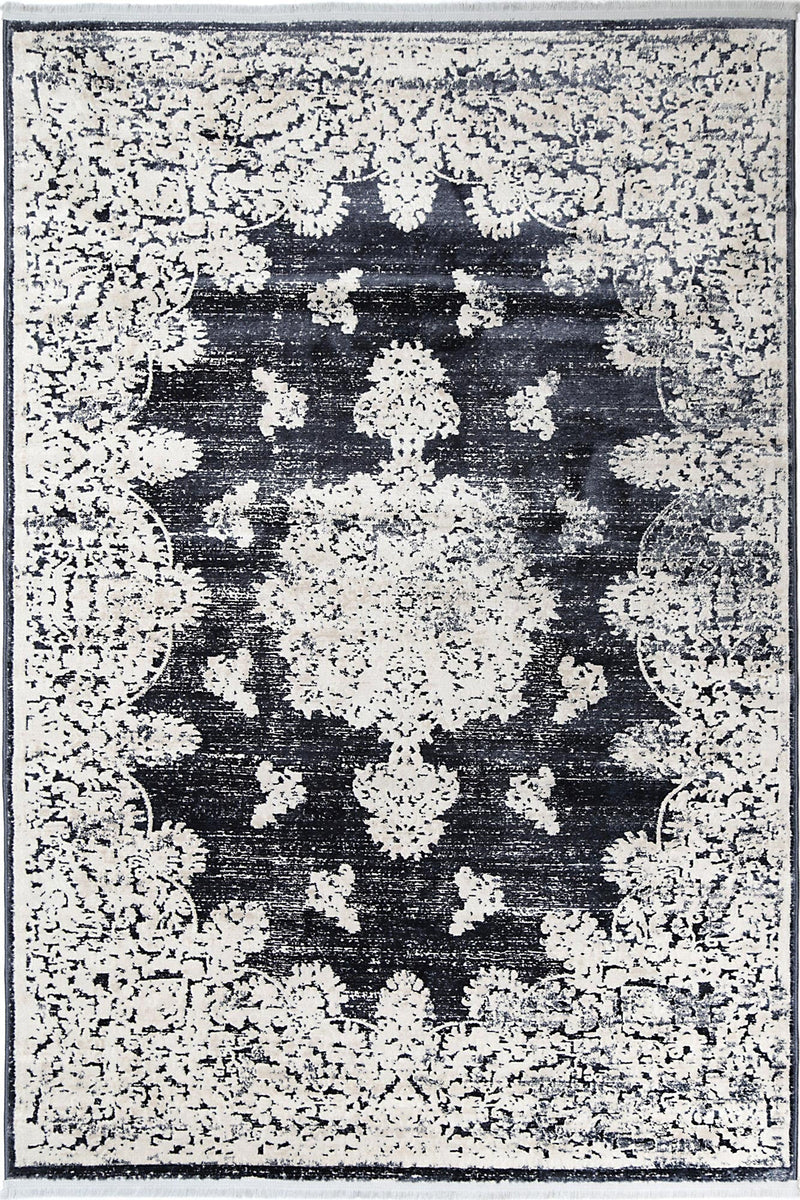 Rapsody Medallion Navy Rug 200x290 cm